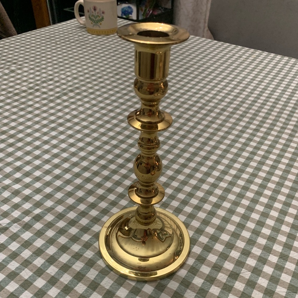 Baldwin Shiny Gold Color Candle Holder